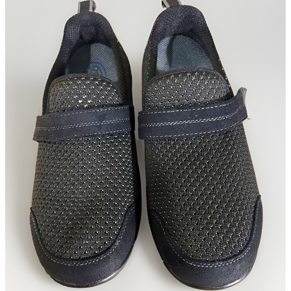 Orthofeet Avery Black Mesh Orthopedic Loafers Mens 8.5 X-Wide 2E Comfort Shoes